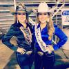 Miss Rodeo FL 2015 Sheila Shirah and Lady in Waiting Kelly Steinruck at the Citrus Stampede Rodeo in Inverness. Kelly is wearing her beautiful Rhinestone Lipgloss earrings, one of many prizes she received as part of her prize package.
