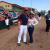 Throwing out the first pitch at an Astros spring training game